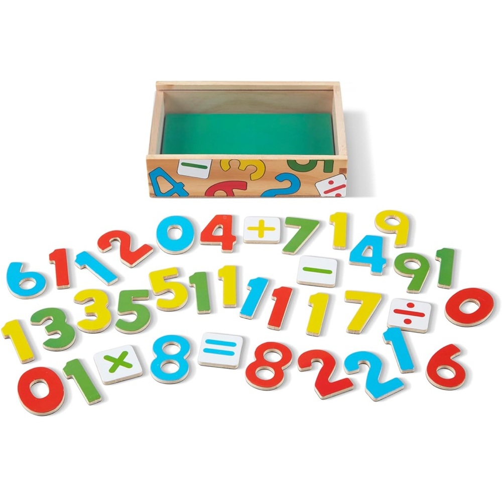 Melissa & Doug Colorful Wooden Math Magnets